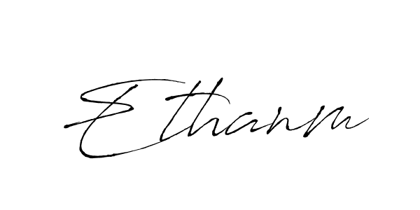 Ethanm stylish signature style. Best Handwritten Sign (Antro_Vectra) for my name. Handwritten Signature Collection Ideas for my name Ethanm. Ethanm signature style 6 images and pictures png