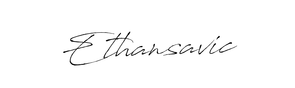 Design your own signature with our free online signature maker. With this signature software, you can create a handwritten (Antro_Vectra) signature for name Ethansavic. Ethansavic signature style 6 images and pictures png