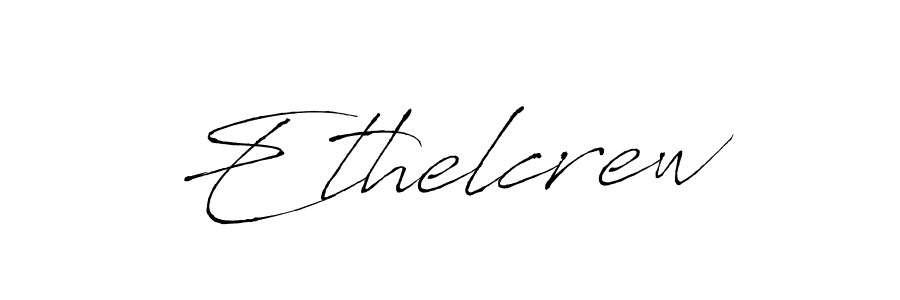 Create a beautiful signature design for name Ethelcrew. With this signature (Antro_Vectra) fonts, you can make a handwritten signature for free. Ethelcrew signature style 6 images and pictures png