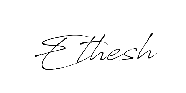 How to make Ethesh name signature. Use Antro_Vectra style for creating short signs online. This is the latest handwritten sign. Ethesh signature style 6 images and pictures png