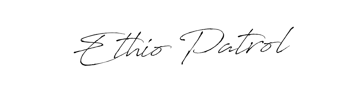 Design your own signature with our free online signature maker. With this signature software, you can create a handwritten (Antro_Vectra) signature for name Ethio Patrol. Ethio Patrol signature style 6 images and pictures png