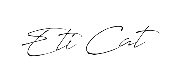 Make a beautiful signature design for name Eti Cat. With this signature (Antro_Vectra) style, you can create a handwritten signature for free. Eti Cat signature style 6 images and pictures png