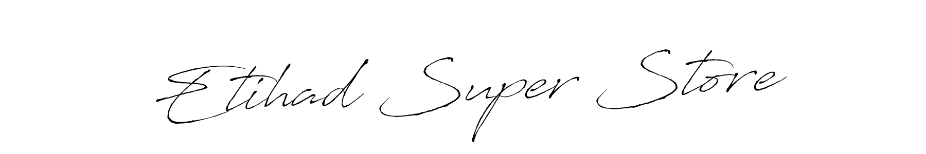 The best way (Antro_Vectra) to make a short signature is to pick only two or three words in your name. The name Etihad Super Store include a total of six letters. For converting this name. Etihad Super Store signature style 6 images and pictures png