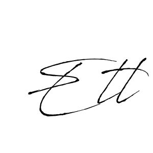 Design your own signature with our free online signature maker. With this signature software, you can create a handwritten (Antro_Vectra) signature for name Etl. Etl signature style 6 images and pictures png