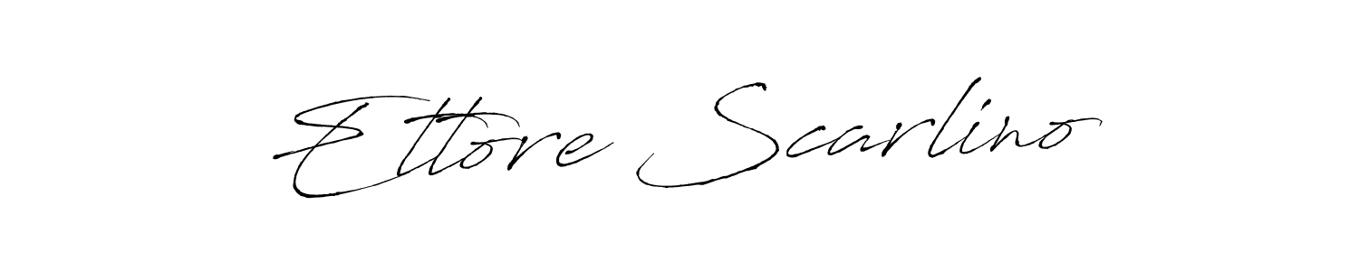 Make a beautiful signature design for name Ettore Scarlino. With this signature (Antro_Vectra) style, you can create a handwritten signature for free. Ettore Scarlino signature style 6 images and pictures png