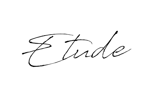 How to Draw Etude signature style? Antro_Vectra is a latest design signature styles for name Etude. Etude signature style 6 images and pictures png