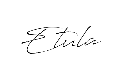 Create a beautiful signature design for name Etula. With this signature (Antro_Vectra) fonts, you can make a handwritten signature for free. Etula signature style 6 images and pictures png