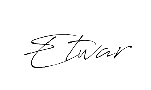 How to Draw Etwar signature style? Antro_Vectra is a latest design signature styles for name Etwar. Etwar signature style 6 images and pictures png