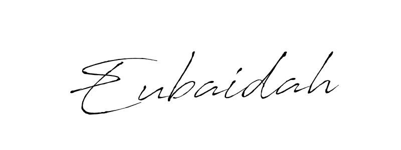 How to make Eubaidah name signature. Use Antro_Vectra style for creating short signs online. This is the latest handwritten sign. Eubaidah signature style 6 images and pictures png