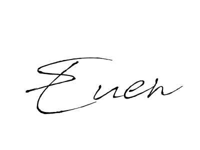 The best way (Antro_Vectra) to make a short signature is to pick only two or three words in your name. The name Euen include a total of six letters. For converting this name. Euen signature style 6 images and pictures png