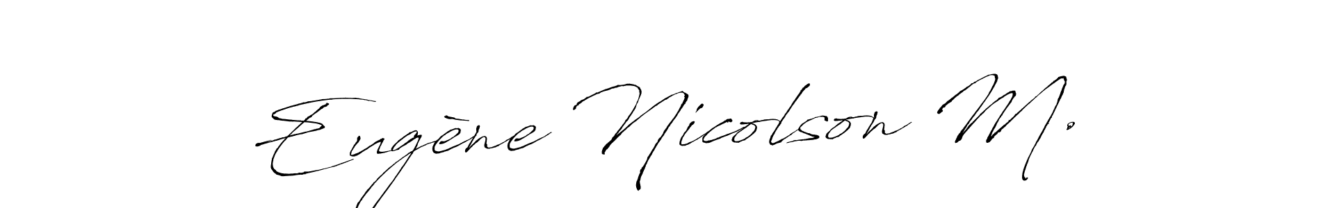 Make a beautiful signature design for name Eugène Nicolson M.. Use this online signature maker to create a handwritten signature for free. Eugène Nicolson M. signature style 6 images and pictures png