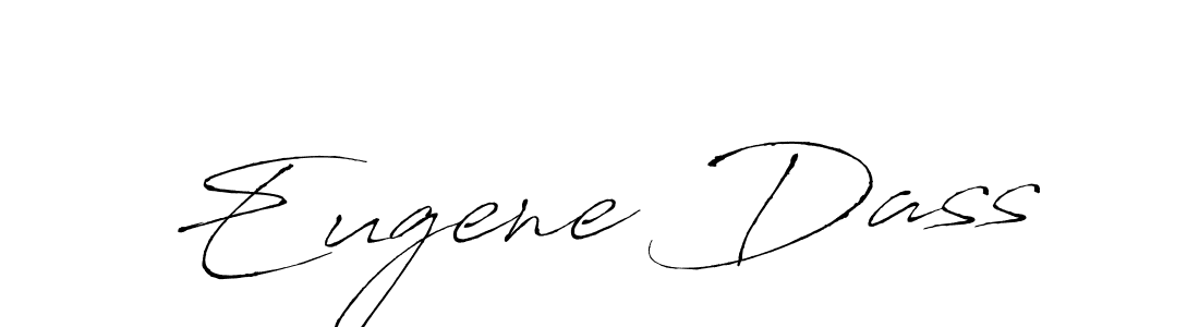 Make a beautiful signature design for name Eugene Dass. With this signature (Antro_Vectra) style, you can create a handwritten signature for free. Eugene Dass signature style 6 images and pictures png