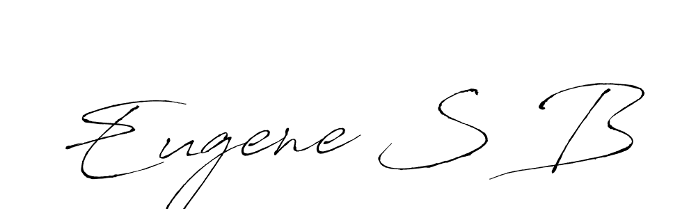 Also You can easily find your signature by using the search form. We will create Eugene S B name handwritten signature images for you free of cost using Antro_Vectra sign style. Eugene S B signature style 6 images and pictures png