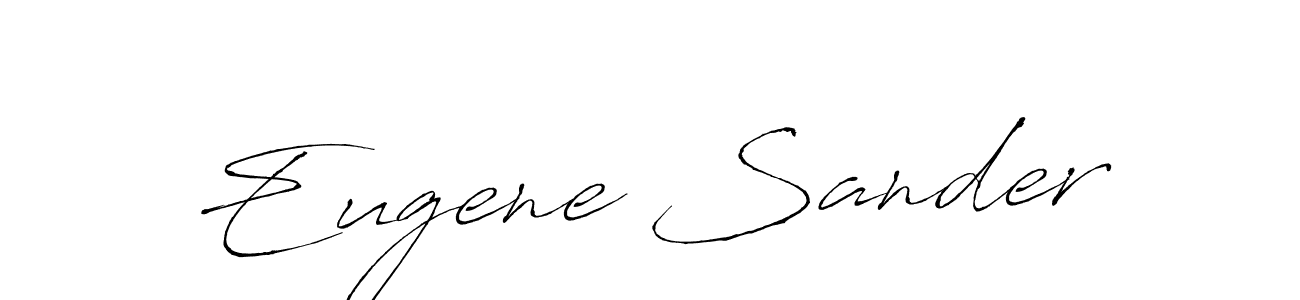 How to make Eugene Sander signature? Antro_Vectra is a professional autograph style. Create handwritten signature for Eugene Sander name. Eugene Sander signature style 6 images and pictures png