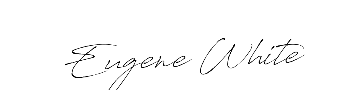 The best way (Antro_Vectra) to make a short signature is to pick only two or three words in your name. The name Eugene White include a total of six letters. For converting this name. Eugene White signature style 6 images and pictures png