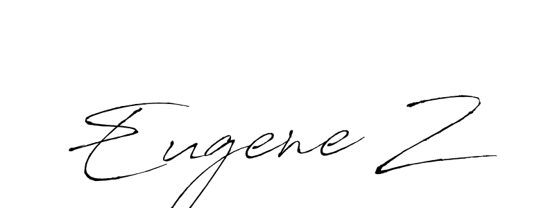 Make a beautiful signature design for name Eugene Z. With this signature (Antro_Vectra) style, you can create a handwritten signature for free. Eugene Z signature style 6 images and pictures png