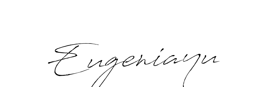 Make a beautiful signature design for name Eugeniayu. With this signature (Antro_Vectra) style, you can create a handwritten signature for free. Eugeniayu signature style 6 images and pictures png