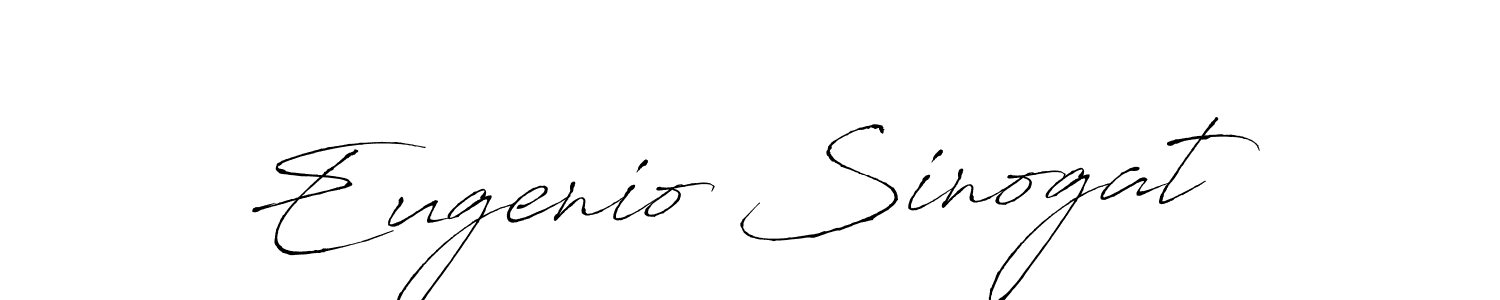 Create a beautiful signature design for name Eugenio Sinogat. With this signature (Antro_Vectra) fonts, you can make a handwritten signature for free. Eugenio Sinogat signature style 6 images and pictures png