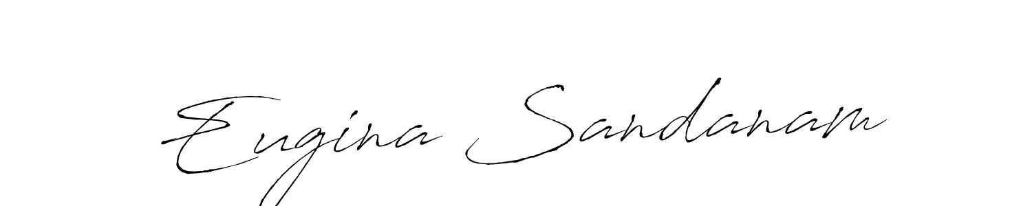Also we have Eugina Sandanam name is the best signature style. Create professional handwritten signature collection using Antro_Vectra autograph style. Eugina Sandanam signature style 6 images and pictures png