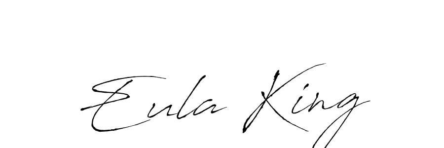 How to make Eula King name signature. Use Antro_Vectra style for creating short signs online. This is the latest handwritten sign. Eula King signature style 6 images and pictures png