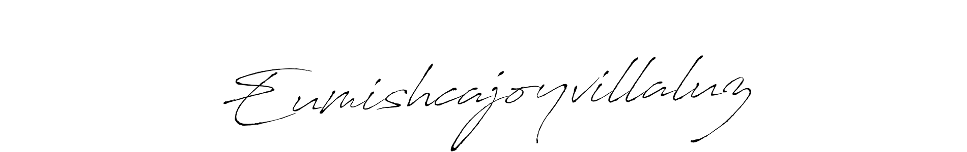 if you are searching for the best signature style for your name Eumishcajoyvillaluz. so please give up your signature search. here we have designed multiple signature styles  using Antro_Vectra. Eumishcajoyvillaluz signature style 6 images and pictures png