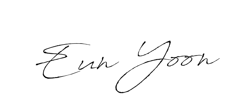 You should practise on your own different ways (Antro_Vectra) to write your name (Eun Yoon) in signature. don't let someone else do it for you. Eun Yoon signature style 6 images and pictures png