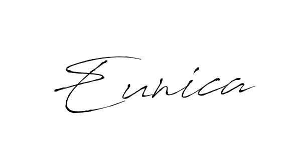 You should practise on your own different ways (Antro_Vectra) to write your name (Eunica) in signature. don't let someone else do it for you. Eunica signature style 6 images and pictures png