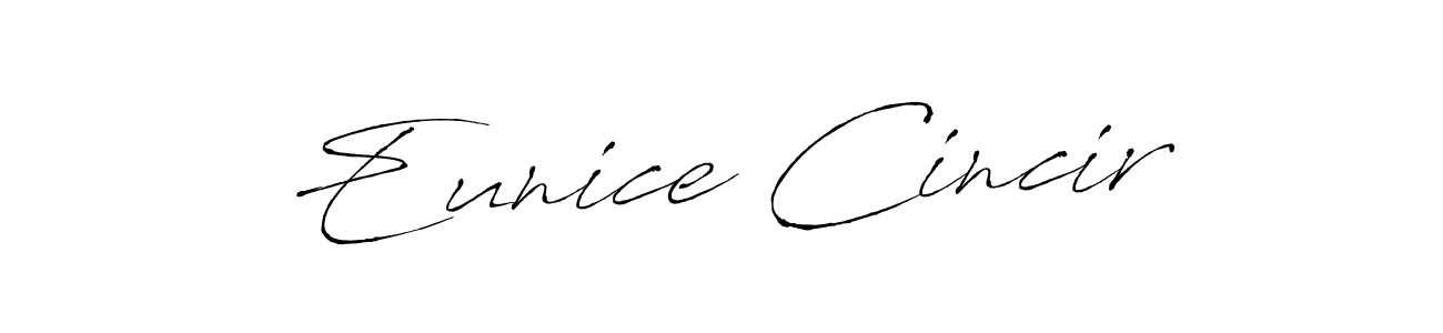 Use a signature maker to create a handwritten signature online. With this signature software, you can design (Antro_Vectra) your own signature for name Eunice Cincir. Eunice Cincir signature style 6 images and pictures png