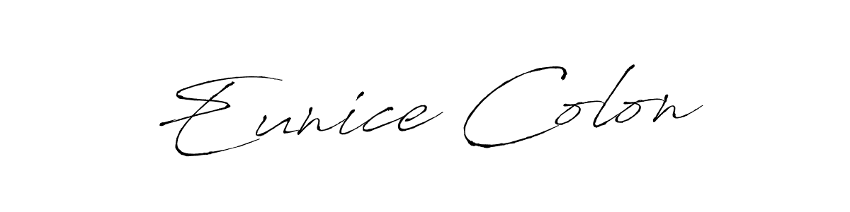 Eunice Colon stylish signature style. Best Handwritten Sign (Antro_Vectra) for my name. Handwritten Signature Collection Ideas for my name Eunice Colon. Eunice Colon signature style 6 images and pictures png