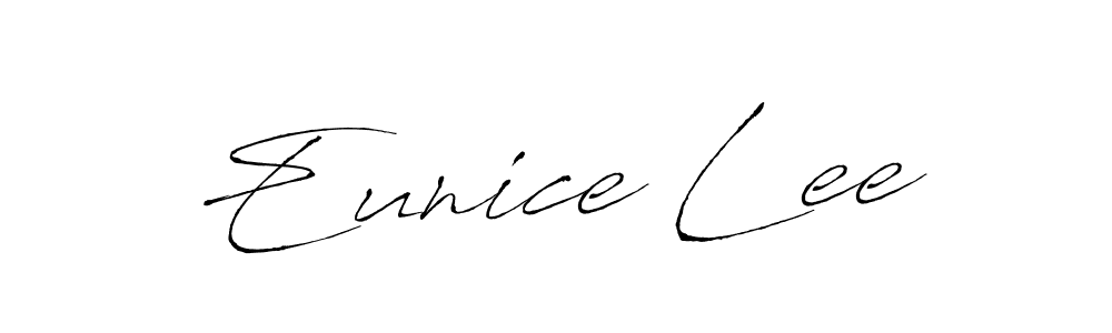 You should practise on your own different ways (Antro_Vectra) to write your name (Eunice Lee) in signature. don't let someone else do it for you. Eunice Lee signature style 6 images and pictures png