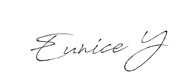 Eunice Y stylish signature style. Best Handwritten Sign (Antro_Vectra) for my name. Handwritten Signature Collection Ideas for my name Eunice Y. Eunice Y signature style 6 images and pictures png