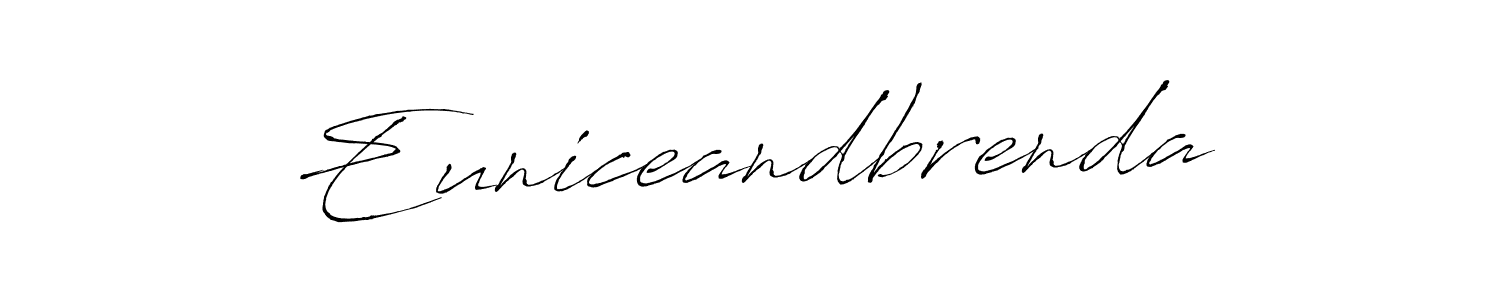 Euniceandbrenda stylish signature style. Best Handwritten Sign (Antro_Vectra) for my name. Handwritten Signature Collection Ideas for my name Euniceandbrenda. Euniceandbrenda signature style 6 images and pictures png