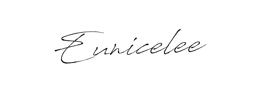 Design your own signature with our free online signature maker. With this signature software, you can create a handwritten (Antro_Vectra) signature for name Eunicelee. Eunicelee signature style 6 images and pictures png