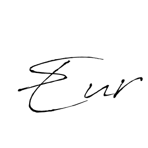How to make Eur signature? Antro_Vectra is a professional autograph style. Create handwritten signature for Eur name. Eur signature style 6 images and pictures png