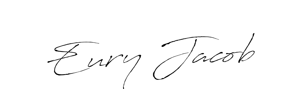 Design your own signature with our free online signature maker. With this signature software, you can create a handwritten (Antro_Vectra) signature for name Eury Jacob. Eury Jacob signature style 6 images and pictures png