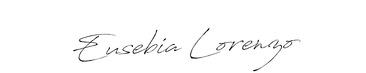 Eusebia Lorenzo stylish signature style. Best Handwritten Sign (Antro_Vectra) for my name. Handwritten Signature Collection Ideas for my name Eusebia Lorenzo. Eusebia Lorenzo signature style 6 images and pictures png