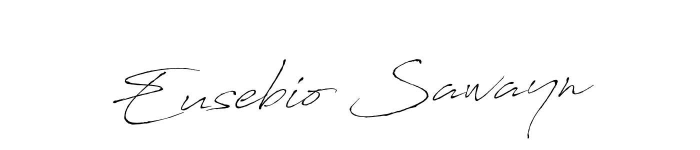 The best way (Antro_Vectra) to make a short signature is to pick only two or three words in your name. The name Eusebio Sawayn include a total of six letters. For converting this name. Eusebio Sawayn signature style 6 images and pictures png