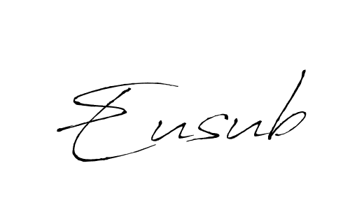 How to make Eusub signature? Antro_Vectra is a professional autograph style. Create handwritten signature for Eusub name. Eusub signature style 6 images and pictures png