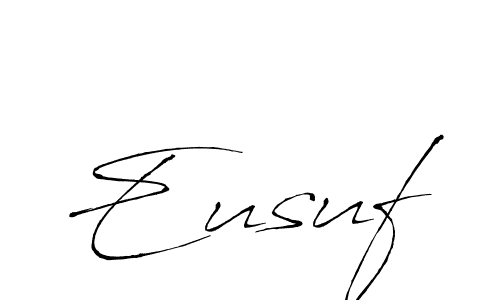 Use a signature maker to create a handwritten signature online. With this signature software, you can design (Antro_Vectra) your own signature for name Eusuf. Eusuf signature style 6 images and pictures png