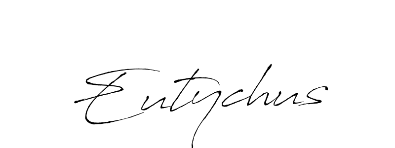Use a signature maker to create a handwritten signature online. With this signature software, you can design (Antro_Vectra) your own signature for name Eutychus. Eutychus signature style 6 images and pictures png
