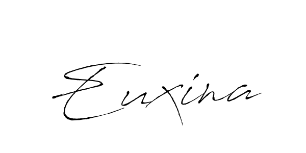 Euxina stylish signature style. Best Handwritten Sign (Antro_Vectra) for my name. Handwritten Signature Collection Ideas for my name Euxina. Euxina signature style 6 images and pictures png