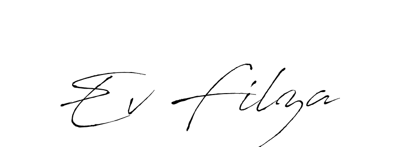 Also we have Ev Filza name is the best signature style. Create professional handwritten signature collection using Antro_Vectra autograph style. Ev Filza signature style 6 images and pictures png