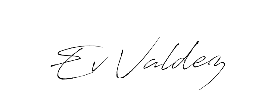 Create a beautiful signature design for name Ev Valdez. With this signature (Antro_Vectra) fonts, you can make a handwritten signature for free. Ev Valdez signature style 6 images and pictures png