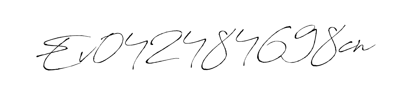 Create a beautiful signature design for name Ev042484698cn. With this signature (Antro_Vectra) fonts, you can make a handwritten signature for free. Ev042484698cn signature style 6 images and pictures png