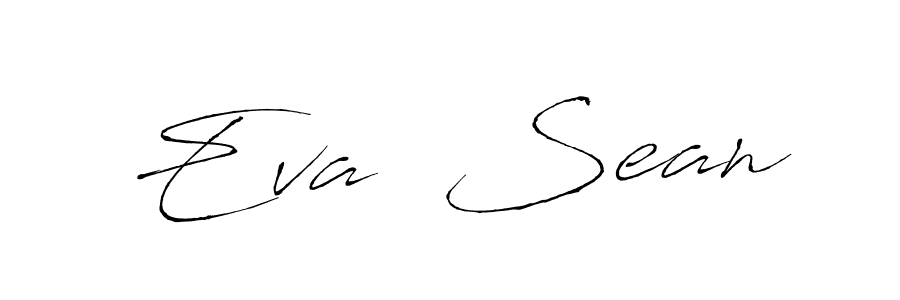 Eva  Sean stylish signature style. Best Handwritten Sign (Antro_Vectra) for my name. Handwritten Signature Collection Ideas for my name Eva  Sean. Eva  Sean signature style 6 images and pictures png