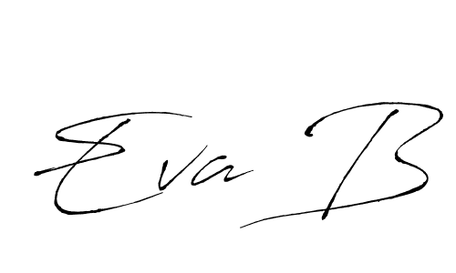 Use a signature maker to create a handwritten signature online. With this signature software, you can design (Antro_Vectra) your own signature for name Eva B. Eva B signature style 6 images and pictures png