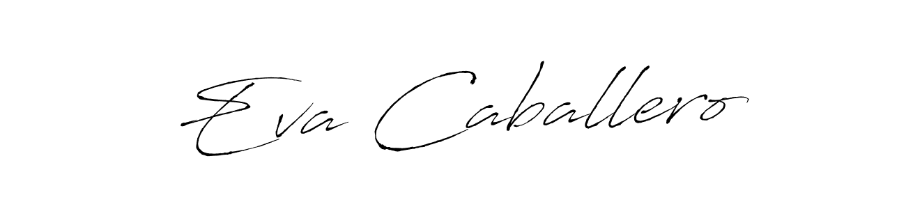 Create a beautiful signature design for name Eva Caballero. With this signature (Antro_Vectra) fonts, you can make a handwritten signature for free. Eva Caballero signature style 6 images and pictures png