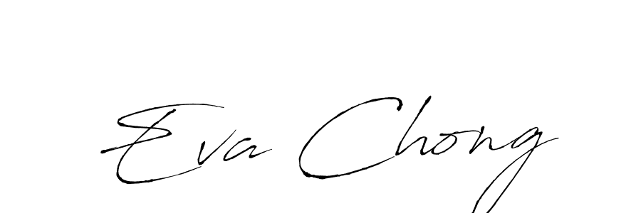 Eva Chong stylish signature style. Best Handwritten Sign (Antro_Vectra) for my name. Handwritten Signature Collection Ideas for my name Eva Chong. Eva Chong signature style 6 images and pictures png