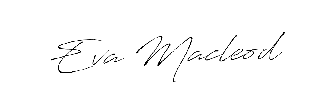 How to make Eva Macleod name signature. Use Antro_Vectra style for creating short signs online. This is the latest handwritten sign. Eva Macleod signature style 6 images and pictures png