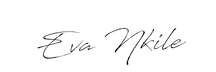 Create a beautiful signature design for name Eva Nkile. With this signature (Antro_Vectra) fonts, you can make a handwritten signature for free. Eva Nkile signature style 6 images and pictures png